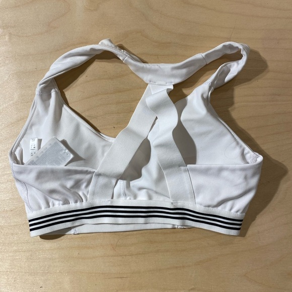 Adidas Women's White Sports Bra Small (MM) - Picture 6 of 9